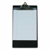 Saunders Aluminum Clipboard, 1 in. Clip Capacity, Holds 8.5 x 14 Sheets, Black 23519